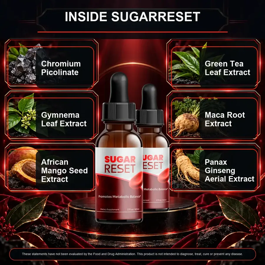 Sugar Reset Supplement Facts panel, the document to hold up against any sugar reset video claim